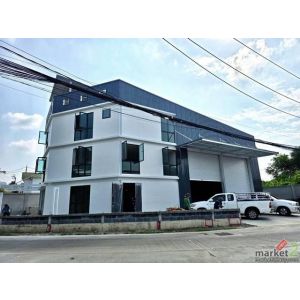 BH3932 ให้เช่าและขายอาคารติดถนนรัตนาธิเบศร์ บางรักน้อย นนทบุรี ที่ดิน 112 ตรว. จ