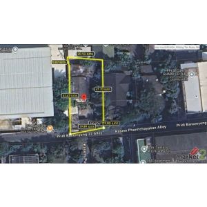 ขายที่ดินทำเลทอง ถนนสุขุมวิท 71 เนื้อที่ 196 ตร.ว. ซอยปรีดีพนมยงค์ 37 เชื่อมเอกม