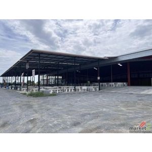 ให้เช่าโกดัง 1650 ตร.ม. ต.บางกุ้ง อ.เมือง จ.สุพรรณบุรี รถคอนเทนเนอร์เข้าได้