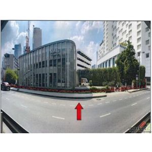 ขายที่ดิน 304 ตร.ว. พร้อมอาคาร ถนนพระราม 4 เขตบางรัก ใกล้ MRT สามย่าน