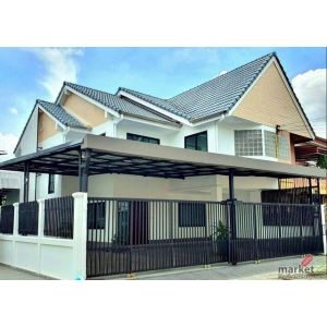 ให้เช่าบ้านเดี่ยวบ้านแฝด  ใกล้ MRT ไทรม้า เดินไม่ถึง 1 กม. หมู่บ้านนนทรีปาร์ค ซอ
