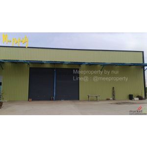 ปล่อยเช่าที่ดินพร้อมโกดัง ราคาหลักหมื่น บ้านคลองสวน พระสมุทร์เจดีย์ พื้นที่ 2 ไร