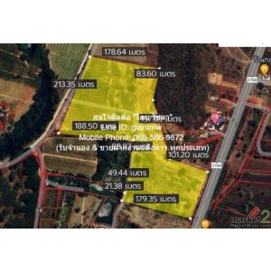 พื้นที่ดิน ที่ดิน ปากน้ำปราณ 120000000 thb  ขนาดเท่ากับ 19200 ตร.วา ใกล้ ห่างจาก