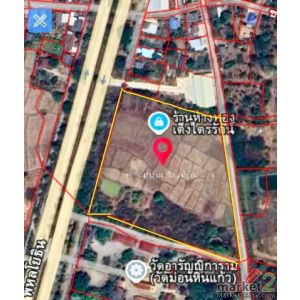 ขายที่ดิน 17-3-74 ไร่  ติดถนนสายเอเชีย(ขาล่อง)  ลำปาง  เกาะคา