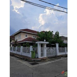 ขายบ้านเดี่ยว 2 ชั้น หลังมุม 75 ตร.ว. 4 ห้องนอน โครงการหมู่บ้านยิ่งรวยนิเวศน์ ซอ