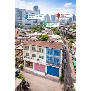 ARLพญาไท 900ม.  3นอน 3น้ำ ใกล้ BTS พญาไท 550ม. ใกล้ตลาดประตูน้ำ 1กม. ให้เช่า อาค