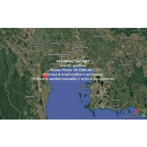 พื้นที่ดิน ที่ดินติดป่าชายเลน (ติดทางหลวง & ติดทะเลอ่าวไทย) 5-2-22 ไร่ (2,222 ตร