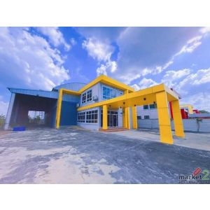 BS 404 ขายโรงงานพร้อมออฟฟิศ 2 ชั้น พื้นที่ 2 ไร่  บางเลน นครปฐม  รองรับการผลิตอา