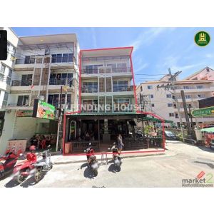 ขายอาคารพาณิชย์ 4 ชั้น 37.5 ตร.วา พร้อมผู้เช่า ทำเลทอง พัทยา สาย3 ถนนเล้งกี่ ชลบ