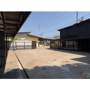 BR 1711 ให้เช่าพื้นที่ 590 ตรม. ติดถนนพัฒนาชนบท 3 ลาดกระบัง  เหมาะสำหรับเปิดร้าน