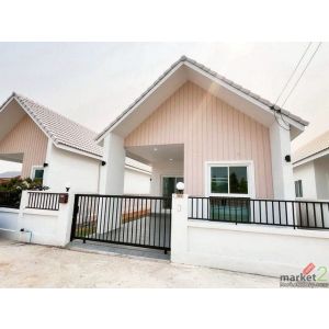 บ้านสร้างใหม่ สไตล์มินิมอล นอร์ดิก เดินทางสะดวก หางดง