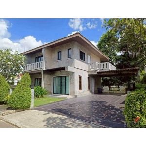 บ้านเดี่ยว 2 ชั้น สไตล์โมเดิร์นล้านนา บรรยากาศน่าอยู่ สันทราย