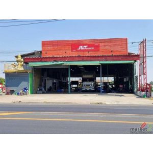 ขายที่ดินพร้อมโกดัง และคนเช่า แปลงสวย ติดถนนสายกำแพงเพชร - ต.ท่ามะเขือ อ.คลองขลุ