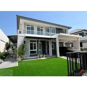 ให้เช่าบ้านเดี่ยว 2 ชั้น 91.5 ตร.ว. มัณฑนา 2 บางนา กม.7 หลังมุม ใกล้ รร.ราชวินิต