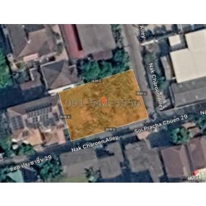 ขายที่ดินรวม 2 แปลง 130 ตรว ซอยประชาชื่น 28 และ 29 หัวมุมถนน รูปแปลงสี่เหลี่ยมผื