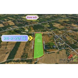 ที่ดินเปล่า เนื้อที่ 24-2-20 ไร่ แปลงสวย ชะอำ              