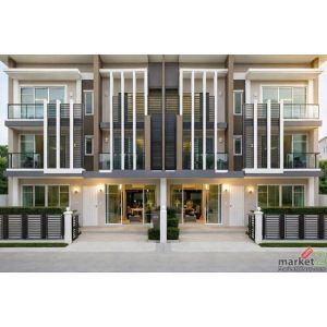 ใกล้ รพ.วิภาวดี 800ม.24ตร.วา. 290ตร.ม. ทาวน์เฮ้าส์ 3 ชั้น ดีไซน์สวย เฟอร์ฯครบ BT