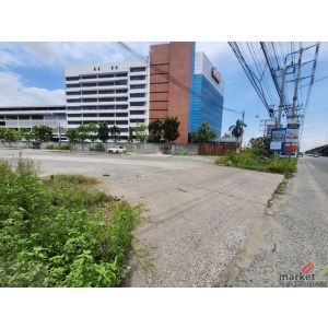 ให้เช่าที่ดินแปลงใหญ่ถมแล้ว 6 ไร่กว่า ติดถนนบางนา-ตราด กม.13 ใกล้มาร์เก็ต วิลเลจ