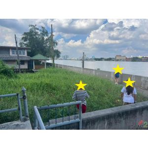 ขายที่ดินเปล่า 125 ตรว. ติดแม่น้ำเจ้าพระยา (วิวแม่น้ำ,วิวสะพาน) อ.เมือง จ.นนทบุร