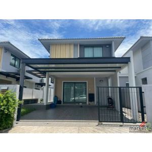 ให้เช่าบ้านเดี่ยว 2 ชั้น ขนาด 38 ตรว พร้อมเฟอร์ ใกล้อ่างเก็บน้ำบางพระ อากาศดี บา