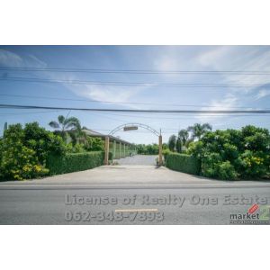 ขายที่ดิน 6 ไร่เศษ พร้อมรีสอร์ตและสวน ติดถนนบางลี่-สองพี่น้อง สุพรรณบุรี (สร้างร