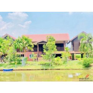 ขายบ้านเดี่ยวพร้อมที่ดิน อ.ชุมแพ จ.ขอนแก่น เนื้อที่  4 ไร่ เฟอร์นิเจอร์ครบพร้อมอ