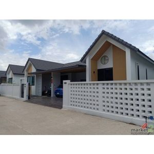 ให้เช่าหรือขายบ้านเดี่ยวชั้นเดียว 68.5ตรว. 3นอน2น้ำ ให้เช่า18,000บ. ขาย 2.79ล. ใ