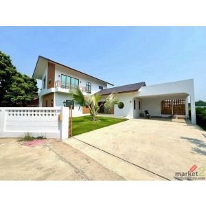 บ้านสร้างใหม่ เฟอร์นิเจอร์ครบครัน ไตล์โมเดิร์นมินิมอล สันทราย