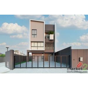 sss545  ขาย Feel Town ลาดพร้าว 101 บ้านเดี่ยวสไตล์โมเดิร์น 3 ชั้น ใกล้รถไฟฟ้าสาย