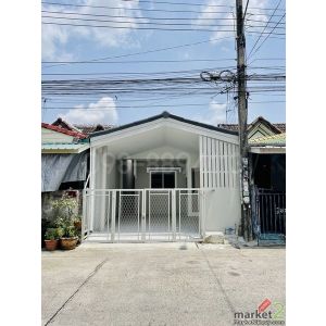 ขายบ้านแฝด ชั้นเดียว รีโนเวทใหม่ มบ.วัฒนาร่มไทร หนองจอก สังฆสันติสุข เนื้อที่ 20