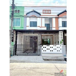 ขายทาวน์เฮ้าส์ 2 ชั้น หมู่บ้านณัฐกานต์ ซ.สายไหม 64 เนื้อที่ 21 ตรว 4นอน 2น้ำ จอด