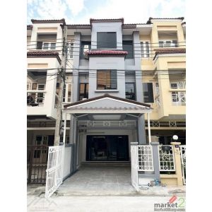 ให้เช่าทาวน์โฮม 3 ชั้น 4 ห้องนอน รามอินทรา 34 รีโนเวทใหม่ เลียบทางด่วนรามอินทรา