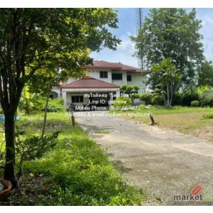 บ้าน บ้านหรู 2 ชั้น (ตามสภาพ) พร้อมที่ดิน 336 ตร.ว. ติดทะเลสาบ และสนามกอล์ฟ ม.เม
