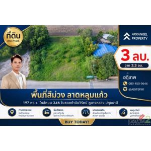 ขายด่วน! ที่ดินสีม่วง 197 ตรว. ใกล้ถนน 346 ในซอยกำนันวิรัตน์ คูขวางไทยซอย 4 คูบา