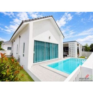 บ้านพูลวิลล่าชั้นเดียว บรรยากาศเงียบสงบ เดินทางสะดวก หางดง