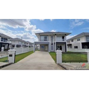 บ้านสร้างใหม่ ต่อเติมครบ พร้อมเฟอร์นิเจอร์ สันกำแพง