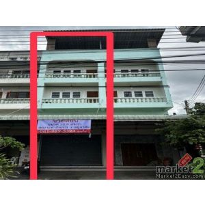 ให้เช่าอาคารพาณิชย์ อัมพวา 3.5 ชั้น ติดถนนสมุทรสงคราม-บางแพ | ตรงข้ามวัดบางกระพ้