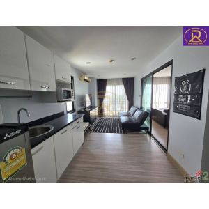 ให้เช่าดีทู คอนโด (D2 Condo) ห้องมุม วิวทะเล เดินไป ม.บูรพาได้ เดินไปทะเลได้ พร้