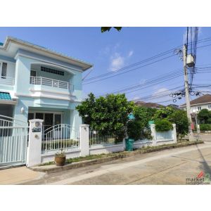 ขายบ้านเดี่ยว 2ชั้น มบ.ลัดดารมย์ 89ตร.วา หลังริมถนนเมนหมู่บ้าน ทำเลดี โครงการติด