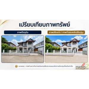 บ้านเดี่ยวบ้านฟ้ากรีนพาร์ค ลำลูกกา คูคต ไพร์เวทโซน ใกล้ BTS คูคต