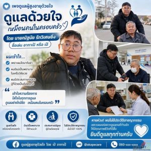 บริการดูแลคนที่คุณรักแทนคุณ ครบจบในที่เดียว