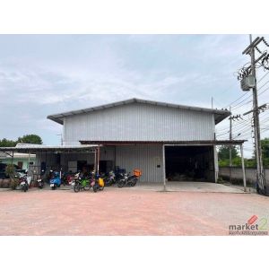  ให้เช่าโกดังที่ดิน 1 งาน โกดัง 225 ตรม. ใกล้ถนนข้าวหลาม  อำเภอเมืองชลบุรี