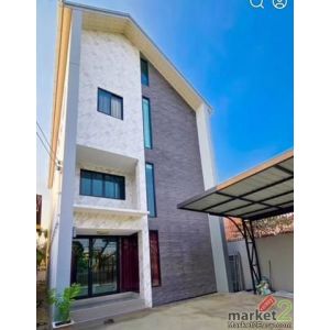 ให้เช่าบ้านเดี่ยว 3 ชั้น 50 ตร.ว. ซอยนวมินทร์ 24 สไตล์โมเดิรฺน เหมาะทำออฟฟิศ พัก