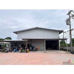 BR 1904 ให้เช่าโกดัง 225 ตรม. ลานจอดรถอีก 200 ตร.ม ไฟฟ้า 3 เฟส ใกล้ถนนข้าวหลาม ม