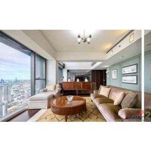 BH4260 ให้เช่า The Met Sathorn Duplex ชั้นสูง 54-55 ขนาด 366 ตร.ม. 4 ห้องนอน วิว