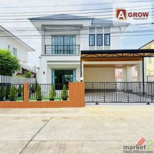 หมู่บ้านราชพฤกษ์ หทัยราษฎร์ ถนนเมน พื้นที่เยอะ ทำเลดี ตกแต่งครบพร้อมเข้าอยู่