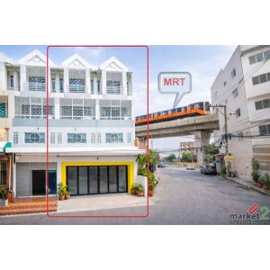 มีนบุรี อาคารพาณิชย์ 3 ชั้น 2 คูหาติดกัน แอร์ 10 เครื่อง รามคำแหง 172-184 ให้เช่