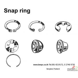แหวนล๊อก, Snap ring, Retaining ring, Circlip ring, แหวนล๊อกเพลา, Bore ring