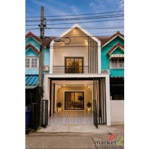 ขายทาวน์โฮม 2 ชั้น หมู่บ้านพร้อมจิต ซอยกัณตนา บางใหญ่  พื้นที่ 16.2 ตรว.  ใกล้เซ