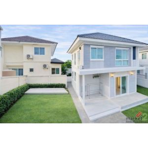 บ้านเดี่ยว 2 ชั้น 3นอน RIS ร่มเกล้า2-6 มีนบุรี 2น้ำ วิวสวน  50ตร.ว. 128ตร.ม. พร้